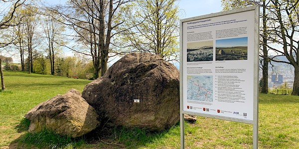 Informationstafel Findlingsgarten Kappenbühl, Zürich-Höngg