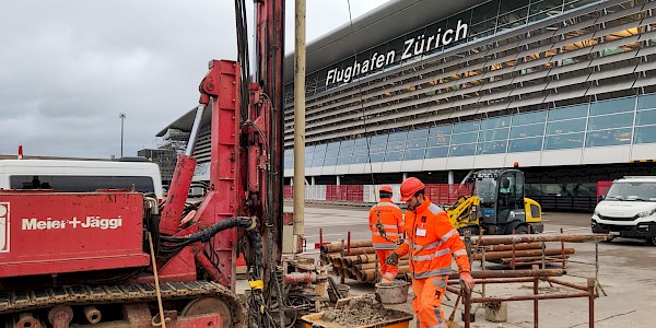 Sondierbohrungen im Flughafen Zürich