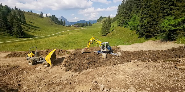 Sanierung Schiessanlage in Moor-Landschaft